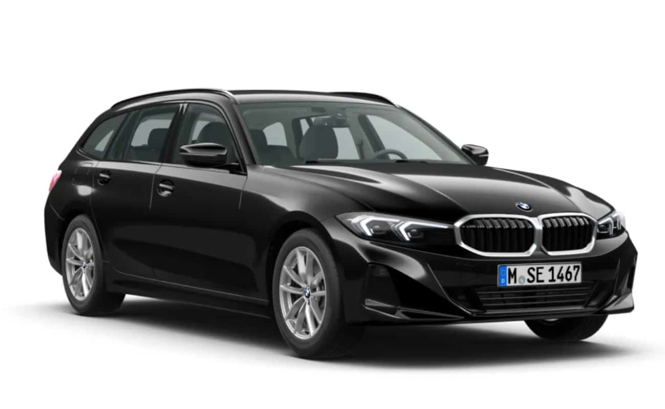 BMW 318d Touring Schwarz uni mit 17" LMR V-Speiche 778