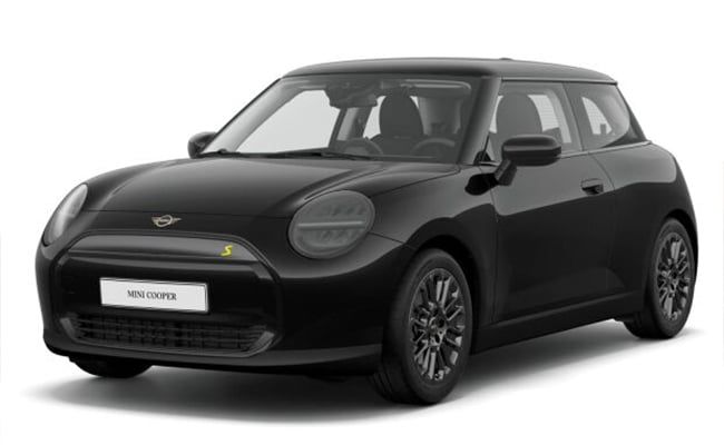 Der vollelektrische MINI Cooper in schwarz