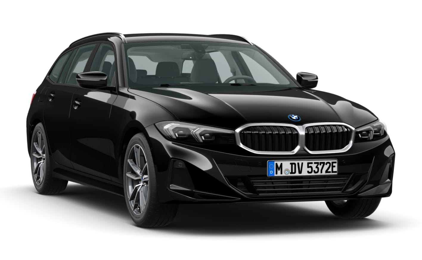 BMW 330e Touring in Schwarz uni mit 18" LMR V-Speiche 780 Bicolor / MB Neuwagen (2025)