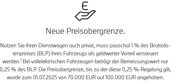Dienstwagenbesteuerung