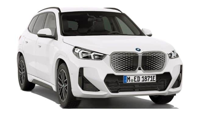 Weißer BMW iX1